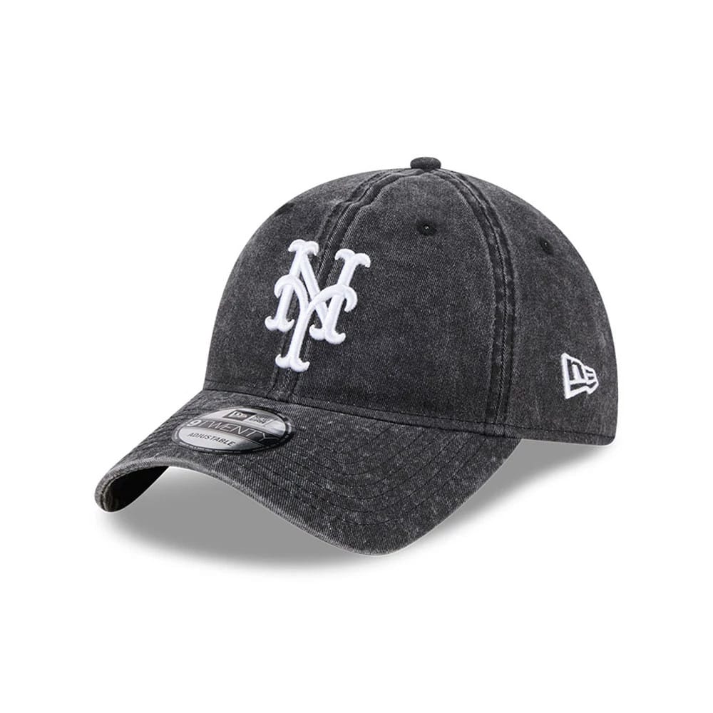New York Mets MLB Overwash Black 9TWENTY Adjustable Cap-klyvox