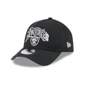 Las Vegas Raiders NBA Multi Letter Black 9FORTY A-Frame Adjustable Cap-klyvox