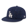 LA Dodgers MLB Speckled Wool Open Blue Retro Crown 9FIFTY Adjustable Cap-klyvox