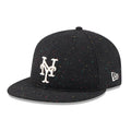 New York Mets MLB Speckled Wool Black Retro Crown 9FIFTY Adjustable Cap-klyvox