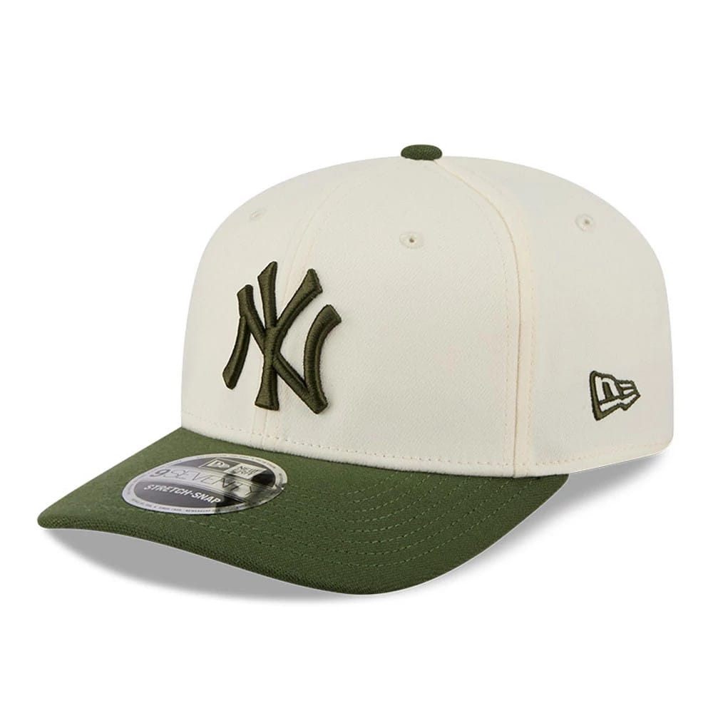 Yankees MLB Rifle Green 9SEVENTY Stretch Snap Adjustable Cap-klyvox