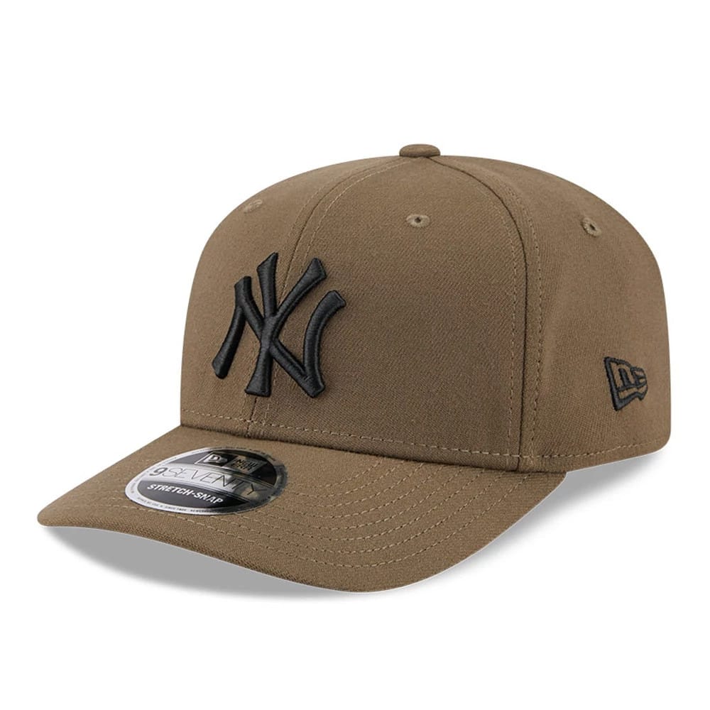 New York Yankees MLB Brown 9SEVENTY Stretch Snap Adjustable Cap-klyvox