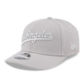 LA Dodgers MLB Script Grey 9SEVENTY Stretch Snap Adjustable Cap-klyvox