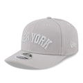 New York Yankees MLB Script Grey 9SEVENTY Stretch Snap Adjustable Cap-klyvox