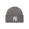New York Yankees MLB Rib Grey Cuff Knit Beanie Hat-klyvox