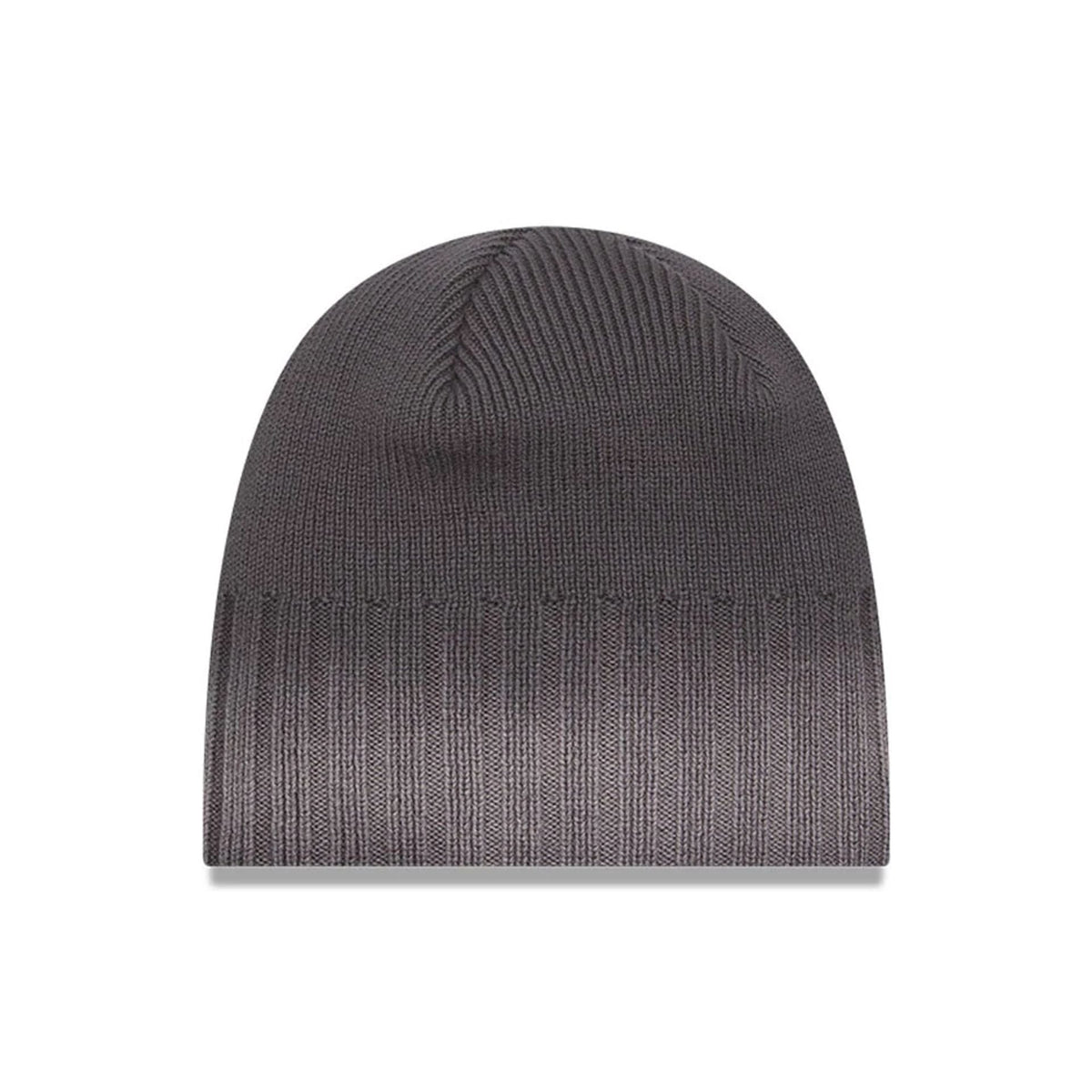 New Era Gradient Charcoal Skull Knit Beanie Hat-klyvox
