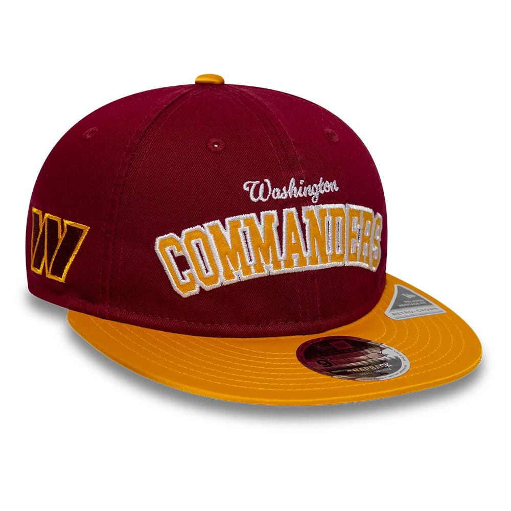 Washington Commanders NFL Historic Dark Red Retro Crown 9FIFTY Adjustable Cap-klyvox