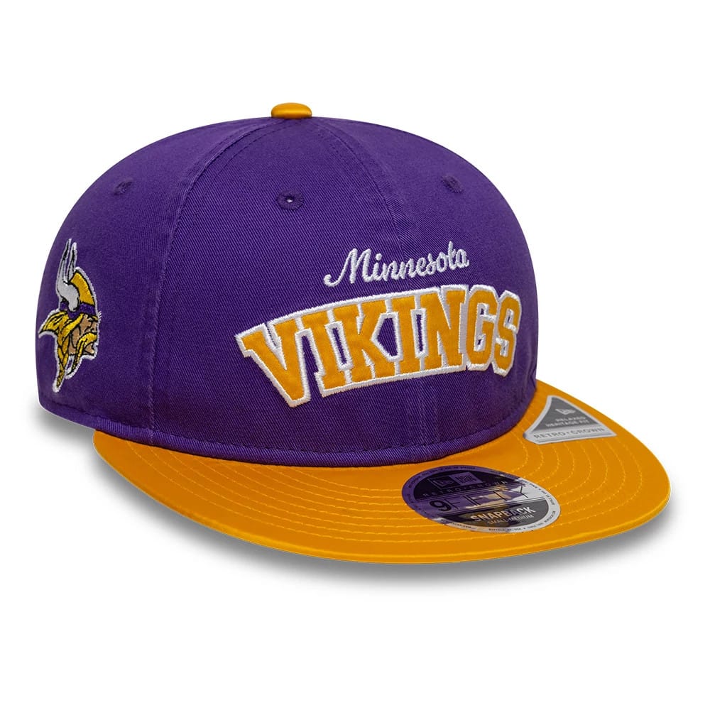 Minnesota Vikings NFL Historic Purple Retro Crown 9FIFTY Adjustable Cap-klyvox