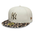 New York Yankees Animal Print Leopard Beige 59FIFTY Fitted Cap-klyvox