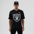 Las Vegas Raiders NFL Mesh Black Oversized T-Shirt-klyvox