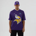 Minnesota Vikings NFL Mesh Purple Oversized T-Shirt-klyvox