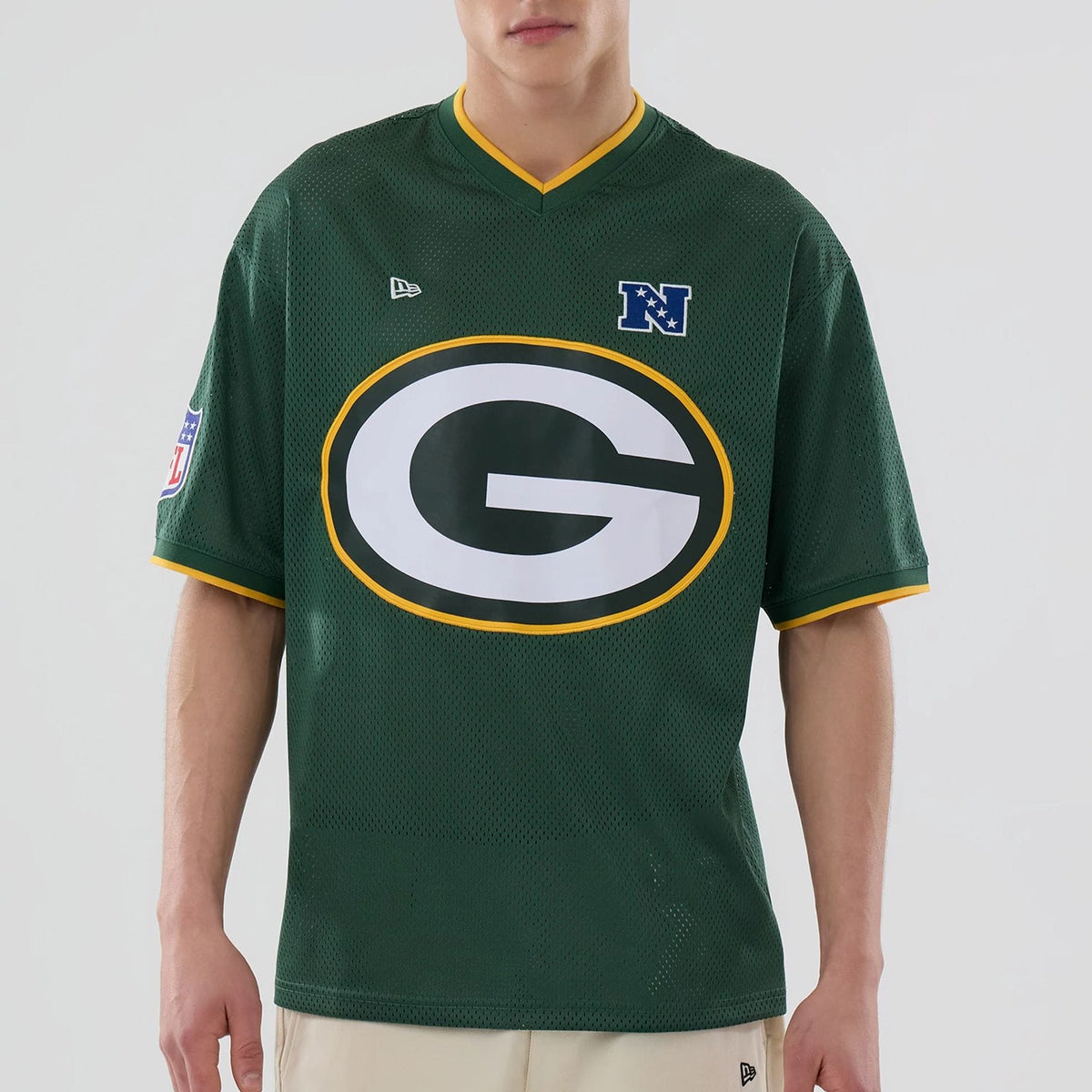 Green Bay Packers NFL Mesh Dark Green Oversized T-Shirt-klyvox
