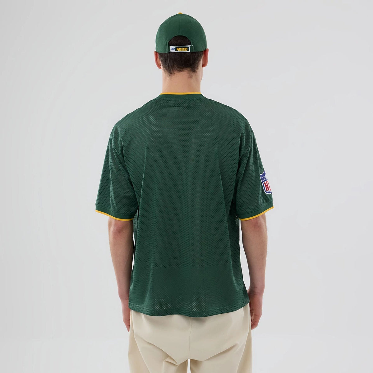 Green Bay Packers NFL Mesh Dark Green Oversized T-Shirt-klyvox