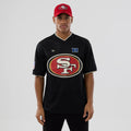 San Francisco 49ers NFL Mesh Black Oversized T-Shirt-klyvox