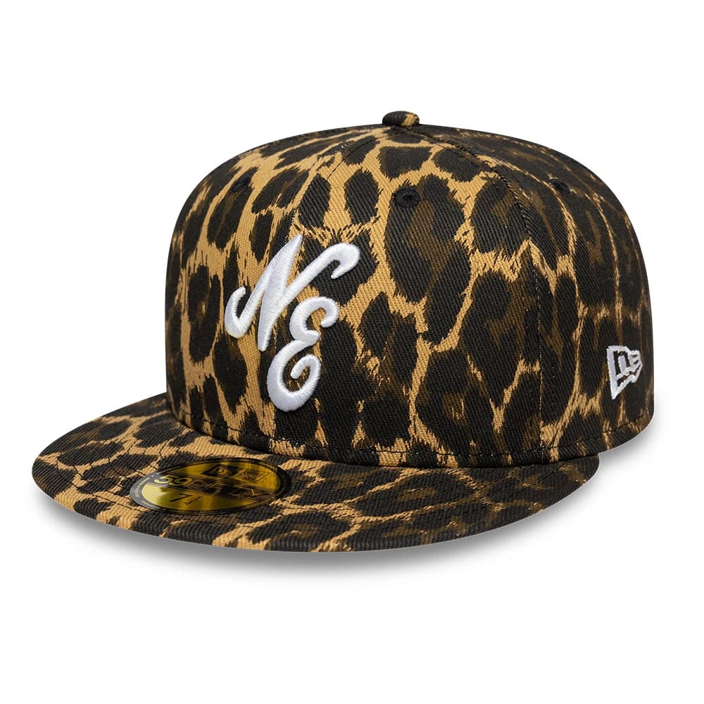 New Era Leopard Black 59FIFTY Fitted Cap-klyvox