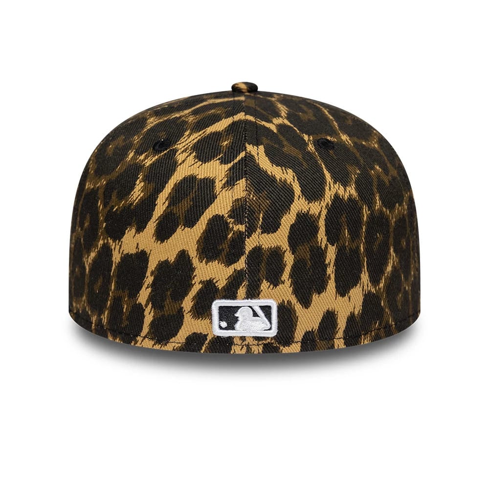 New York Yankees MLB Leopard Black 59FIFTY Fitted Cap-klyvox