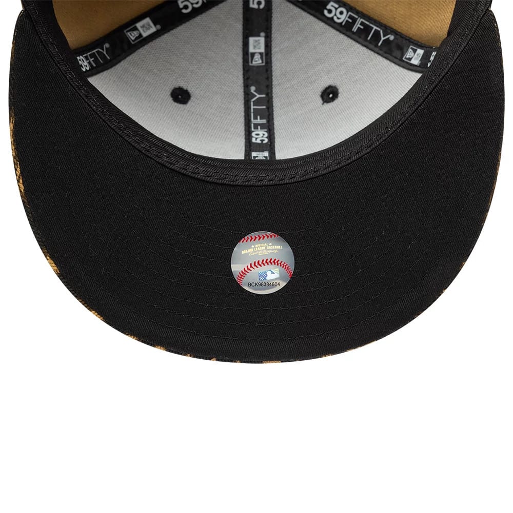 New York Yankees MLB Leopard Black 59FIFTY Fitted Cap-klyvox