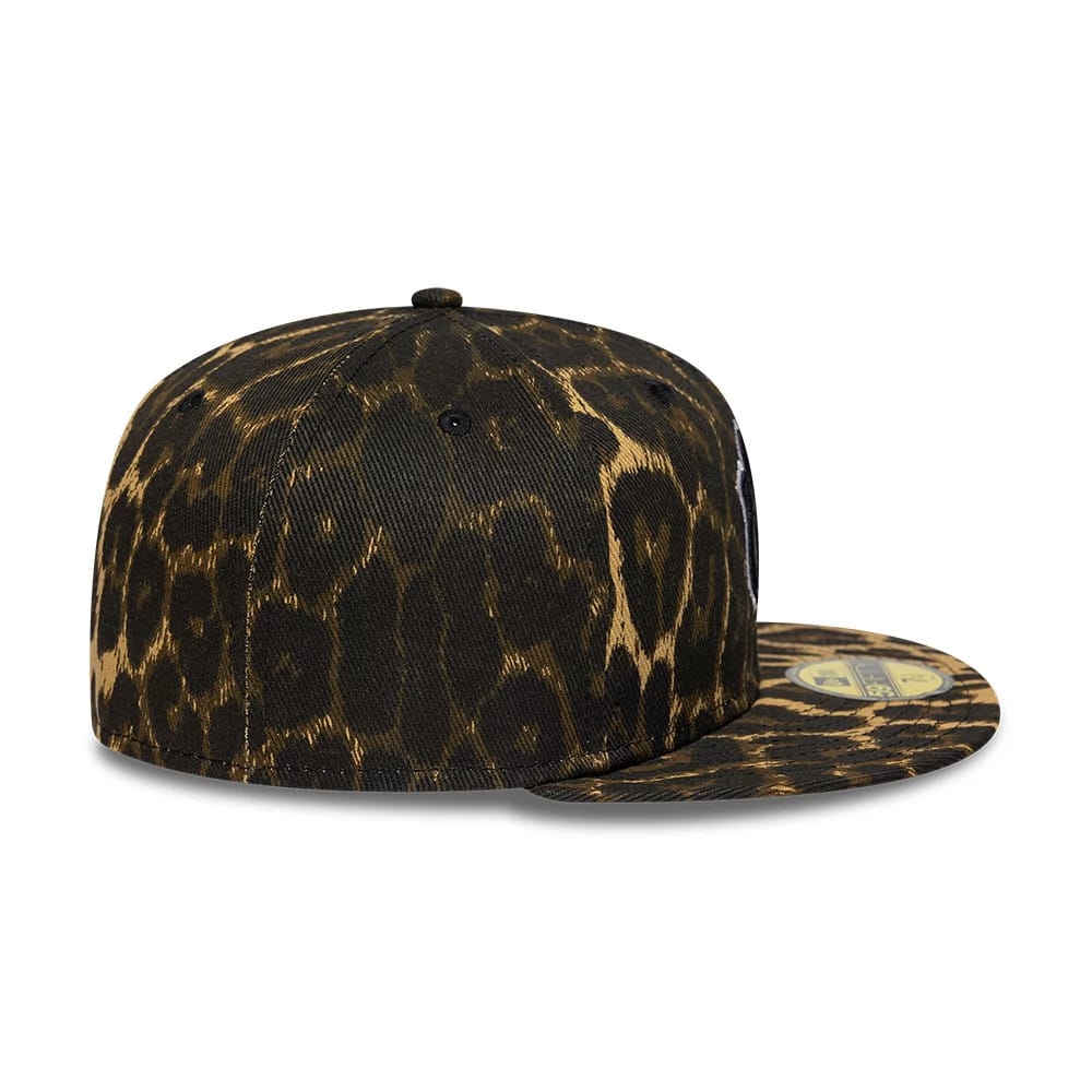 New York Yankees MLB Leopard Black 59FIFTY Fitted Cap-klyvox