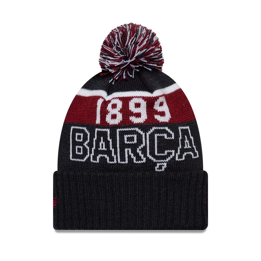 FC Barcelona Youth Core Navy Sport knit Beanie Hat-klyvox