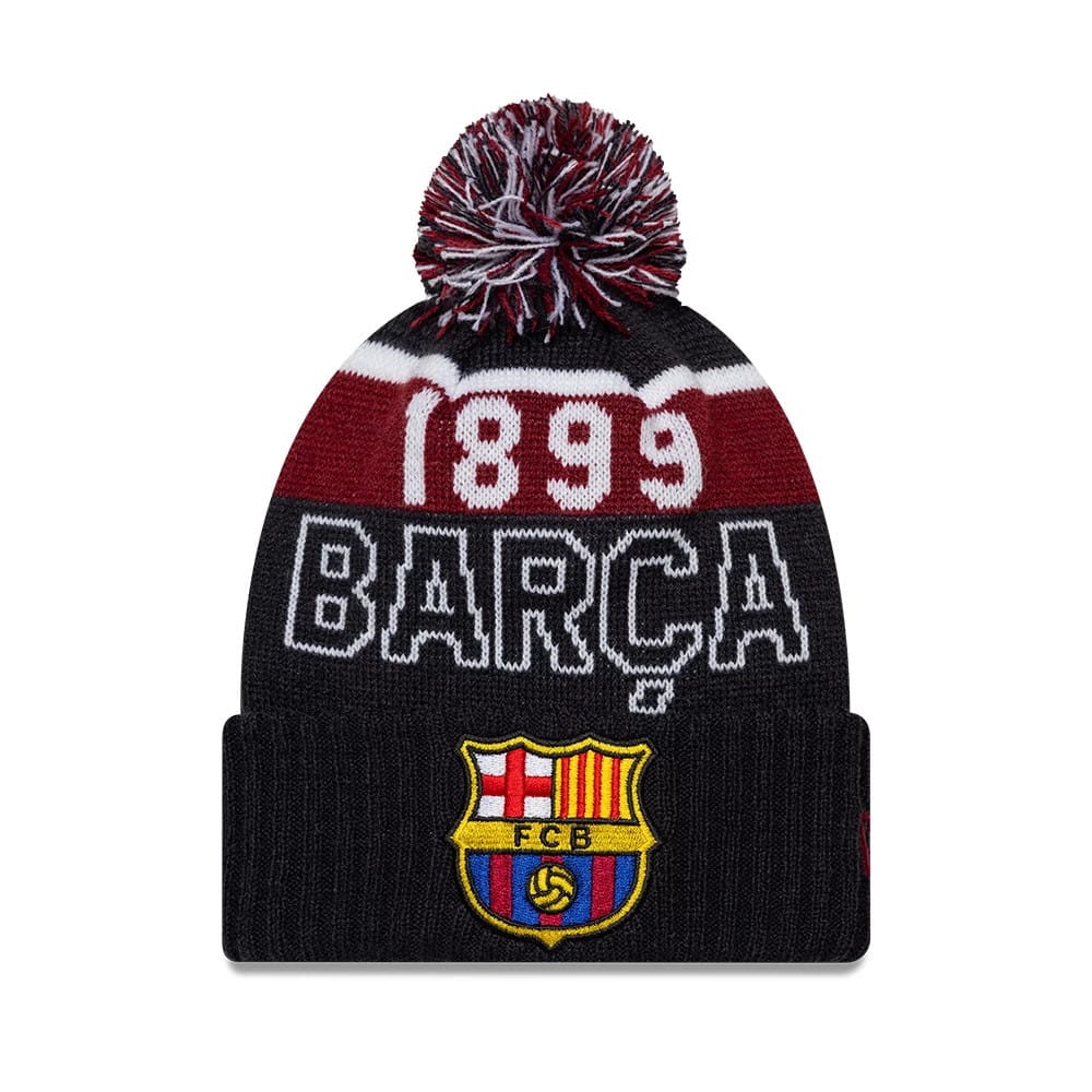 FC Barcelona Youth Core Navy Sport knit Beanie Hat-klyvox
