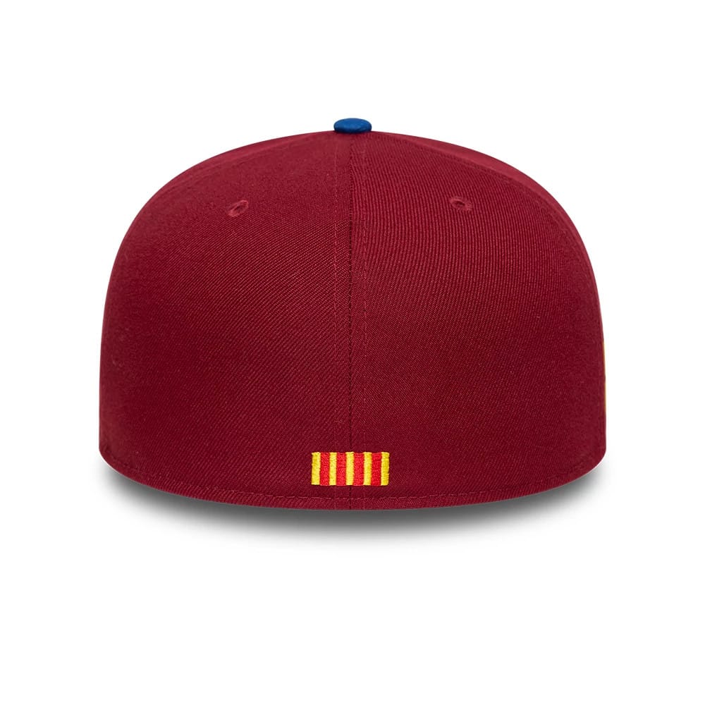 FC Barcelona Mes Que Un Dark Red 59FIFTY Fitted Cap-klyvox
