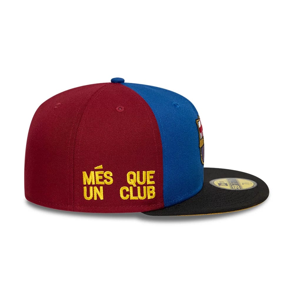 FC Barcelona Mes Que Un Dark Red 59FIFTY Fitted Cap-klyvox