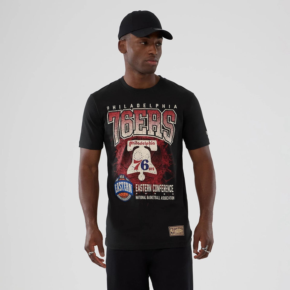 Philadelphia 76ers NBA Hardwood Classic Black T-Shirt-klyvox