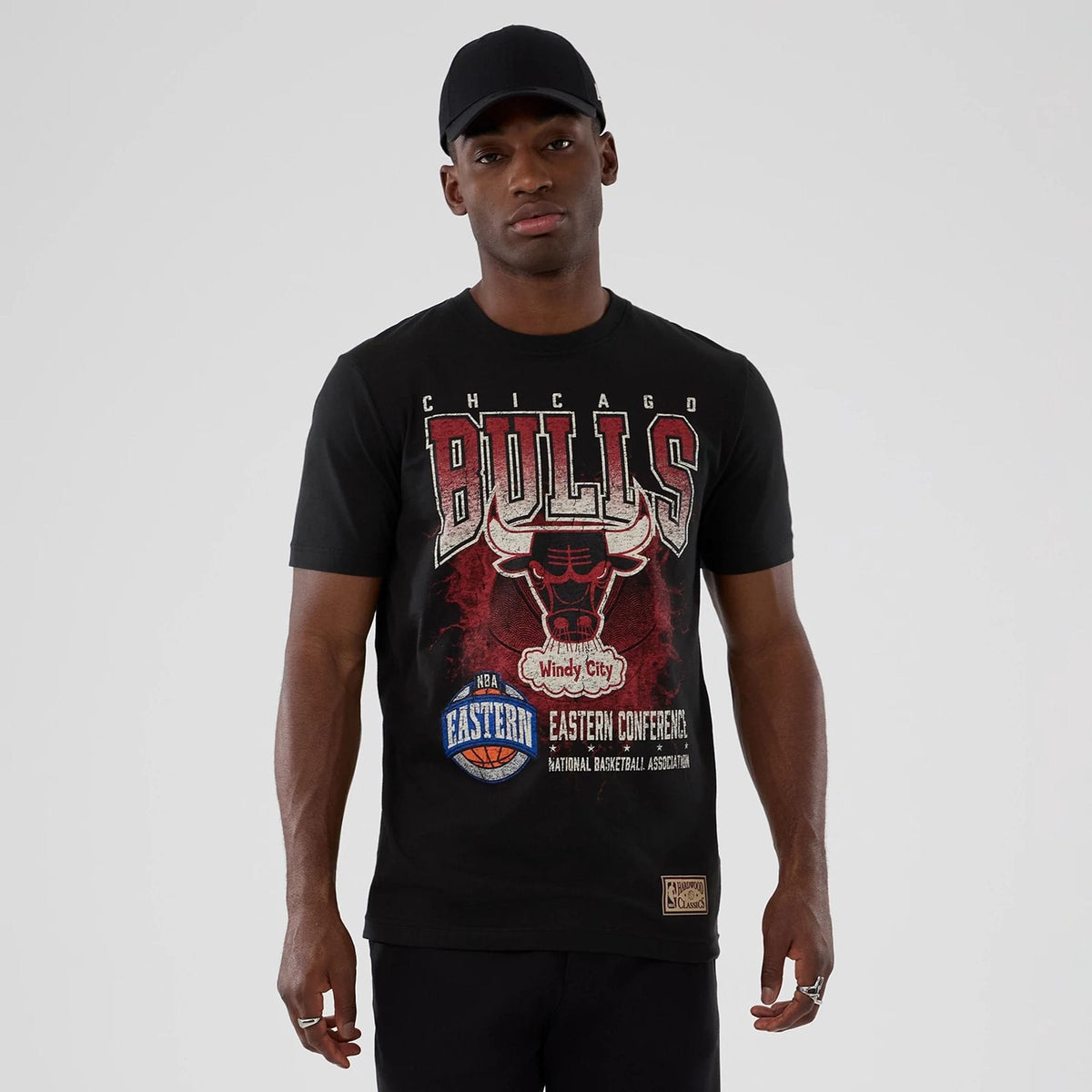 Chicago Bulls NBA Hardwood Classic Black T-Shirt-klyvox