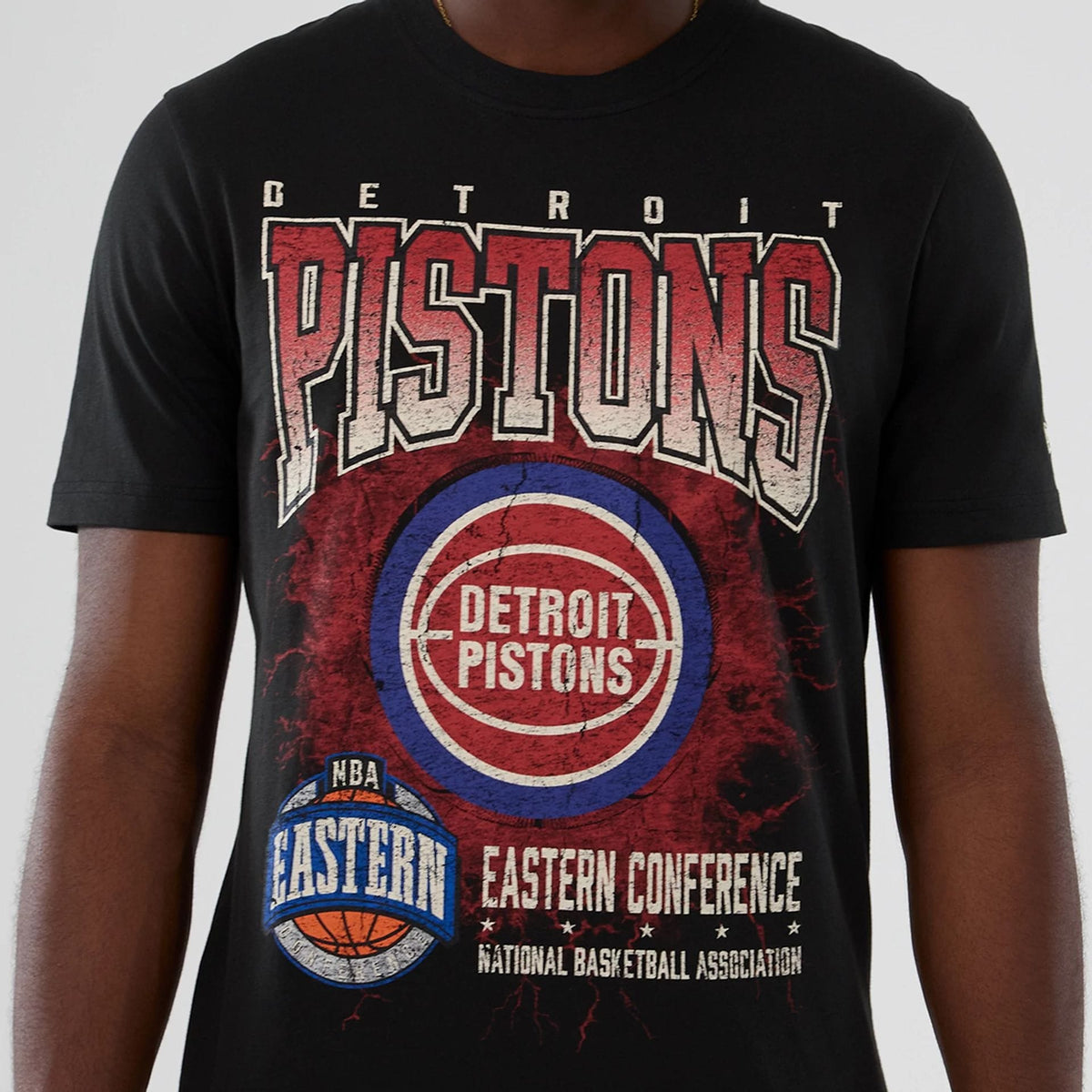 Detroit Pistons NBA Hardwood Classic Black T-Shirt-klyvox