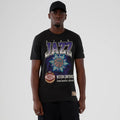 Utah Jazz NBA Hardwood Classic Black T-Shirt-klyvox