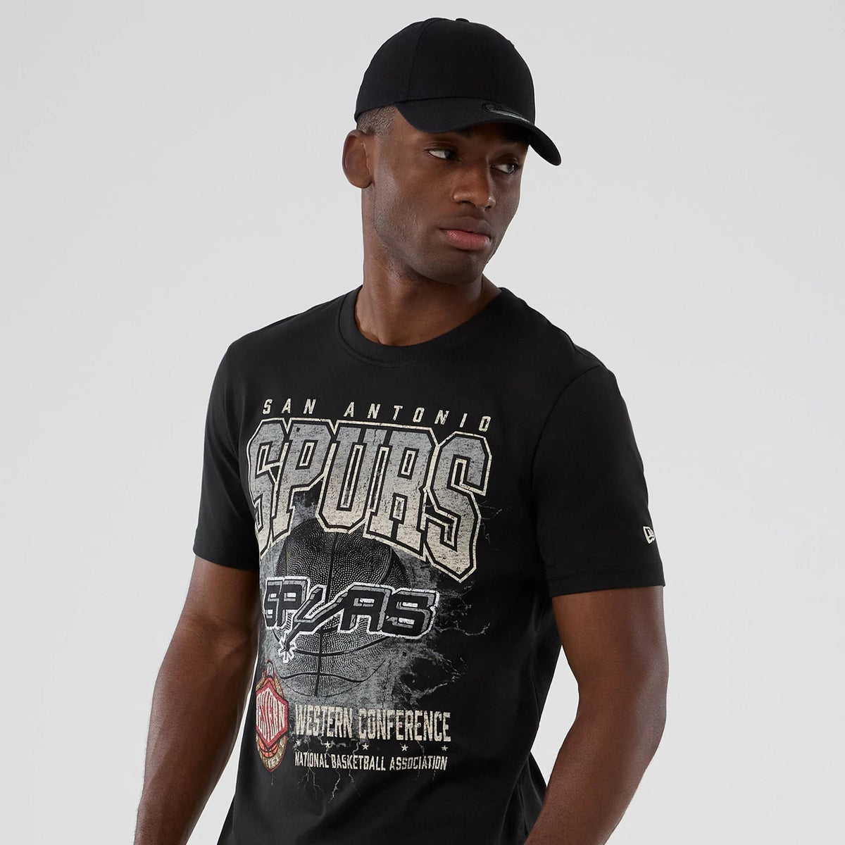 San Antonio Spurs NBA Hardwood Classic Black T-Shirt-klyvox