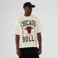 Chicago Bulls NBA Hardwood Classic Cream T-Shirt-klyvox