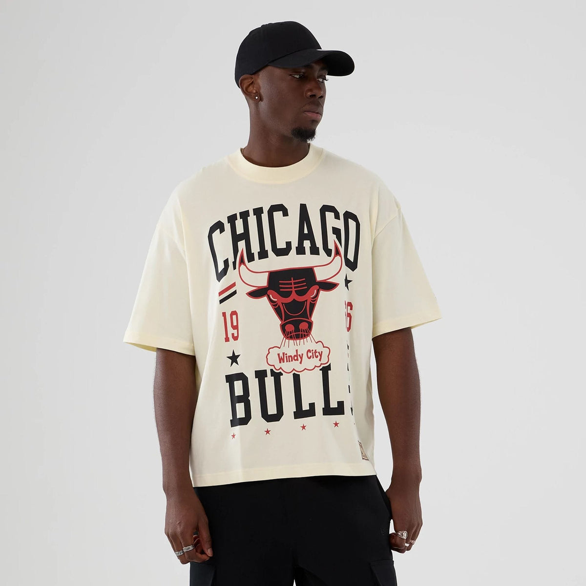 Chicago Bulls NBA Hardwood Classic Cream T-Shirt-klyvox