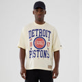 Detroit Pistons NBA Hardwood Classic Cream T-Shirt-klyvox