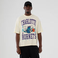 Charlotte Hornets NBA Hardwood Classic Cream T-Shirt-klyvox