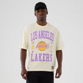 LA Lakers NBA Hardwood Classic Cream T-Shirt-klyvox