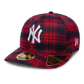 New York Yankees MLB Check Red Low Profile 59FIFTY Fitted Cap-klyvox