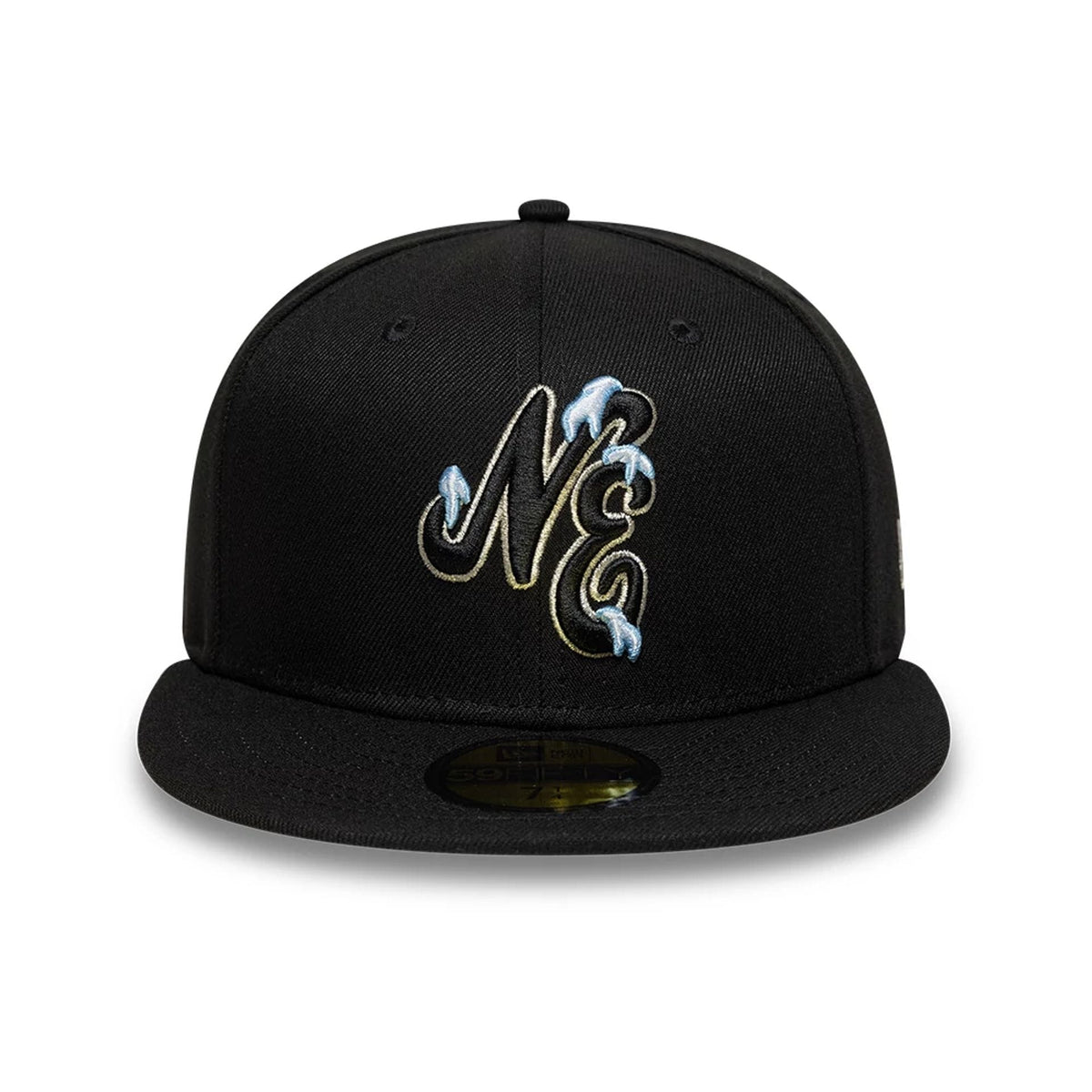 New Era Snow Icon Black 59FIFTY Fitted Cap-klyvox