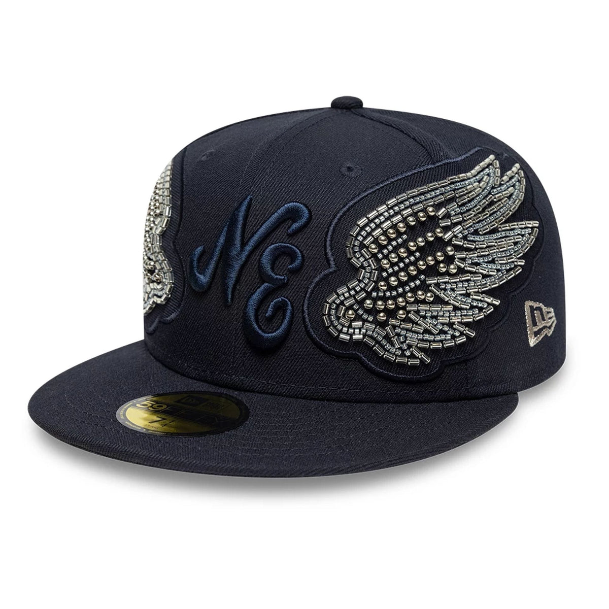 New Era Beaded Wings Navy 59FIFTY Fitted Cap-klyvox