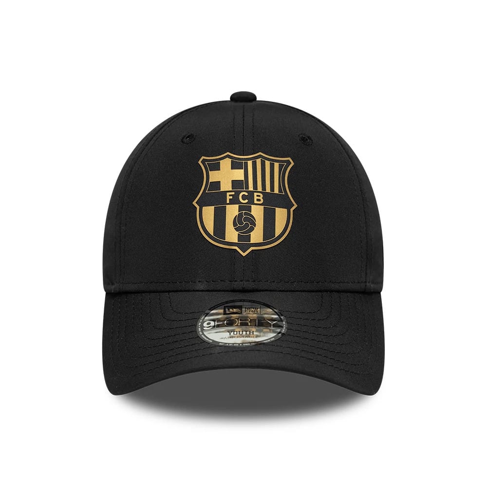FC Barcelona Youth Black & Gold 9FORTY Adjustable Cap-klyvox