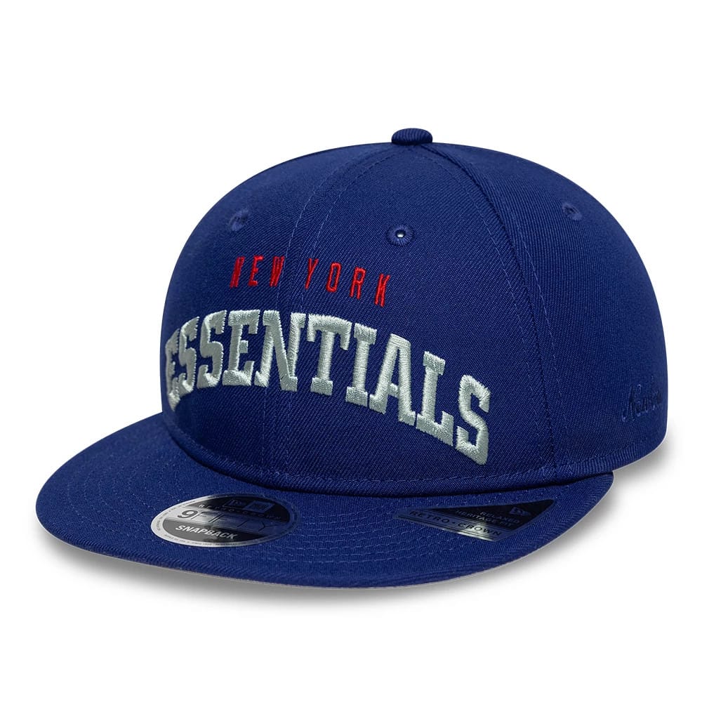 New York Giants Fear Of God x NFL Dark Blue Retro Crown 9FIFTY Adjustable Cap-klyvox