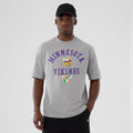 Minnesota Vikings NFL International Series Games 2025 Grey Oversized T-Shirt-klyvox