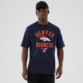 Denver Broncos NFL International Series Games 2025 Navy Oversized T-Shirt-klyvox