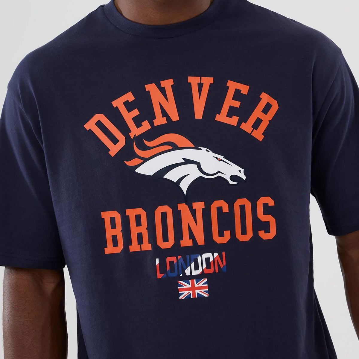 Denver Broncos NFL International Series Games 2025 Navy Oversized T-Shirt-klyvox