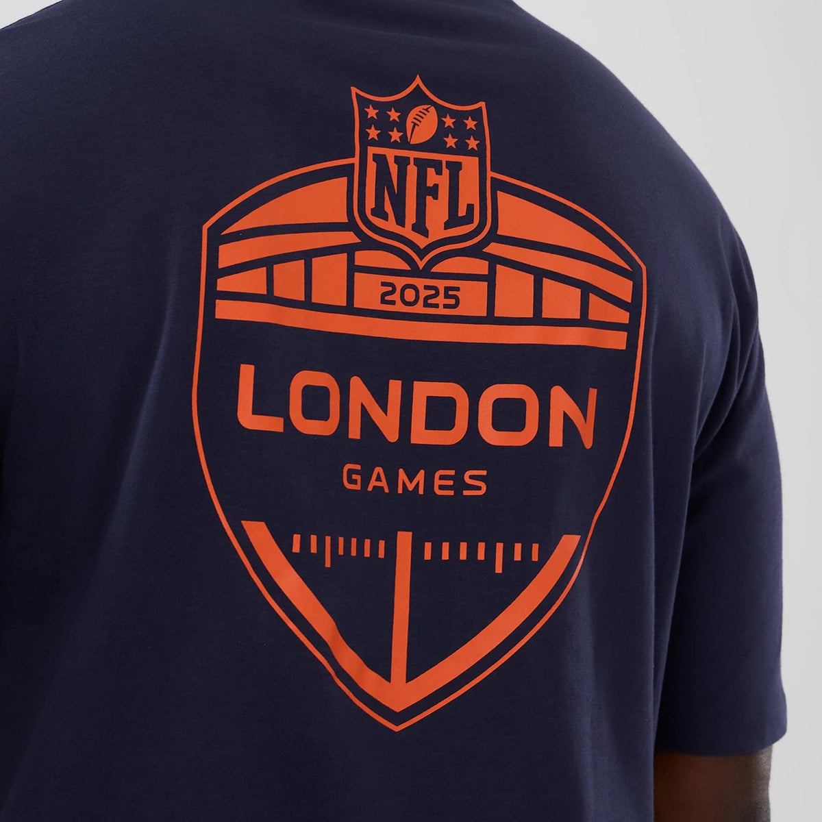 Denver Broncos NFL International Series Games 2025 Navy Oversized T-Shirt-klyvox