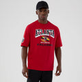 Atlanta Falcons NFL International Series Games 2025 Red Oversized T-Shirt-klyvox