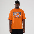 Denver Broncos NFL International Series Games 2025 Orange Oversized T-Shirt-klyvox
