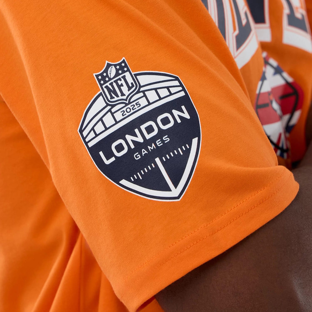 Denver Broncos NFL International Series Games 2025 Orange Oversized T-Shirt-klyvox