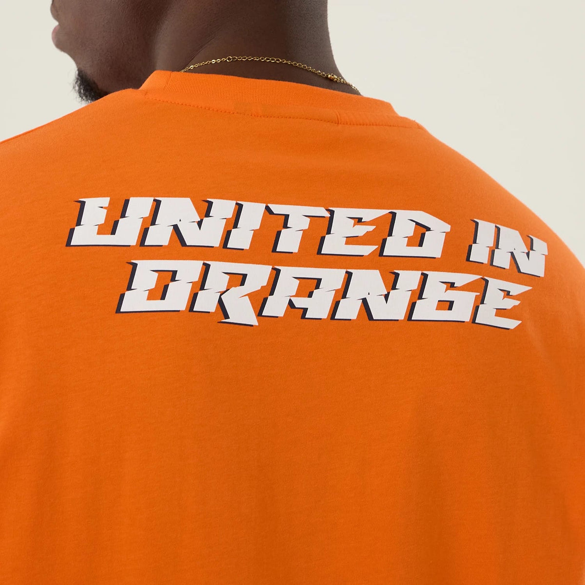 Denver Broncos NFL International Series Games 2025 Orange Oversized T-Shirt-klyvox