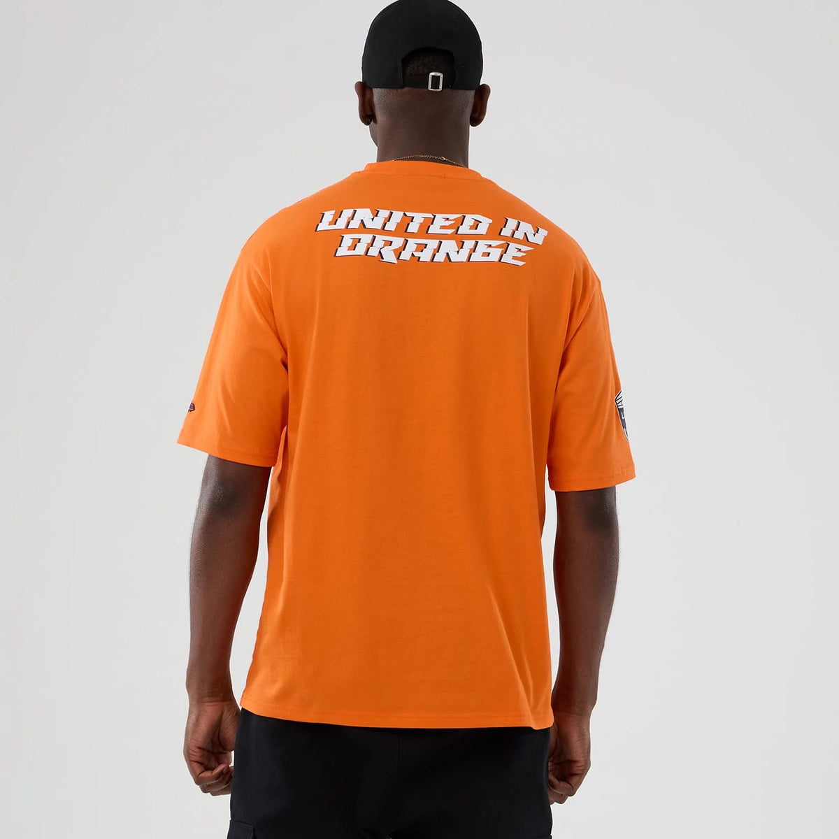 Denver Broncos NFL International Series Games 2025 Orange Oversized T-Shirt-klyvox